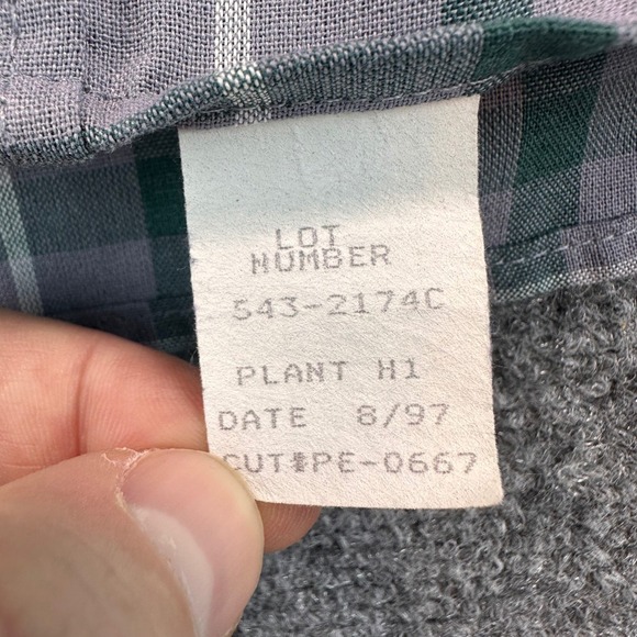 Vintage Big Mac Men's XLT Green Gray Plaid Workwear Shirt Rugged Utility USA 70s - Picture 9 of 14